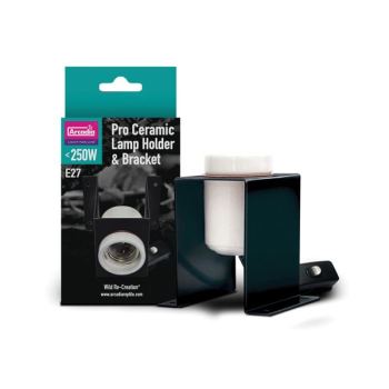 Arcadia Pro Ceramic Lamp Holder & Bracket - Lampenhalterung U-Form Keramikfassung E27